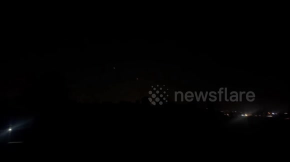 Rockets fired from the Gaza Strip at Israel before the truce.