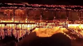 Fire burns down historic wooden bridge in southern China