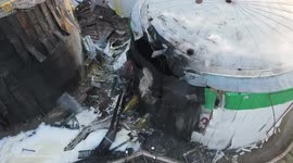 RAW VIDEO: Russian Shelling Destroys Oil Tank In Mykolaiv