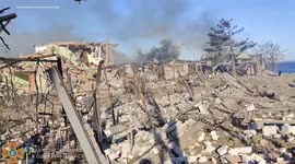 RAW VIDEO: Russian Missile Strikes Devastate Odessa Resort Village 1/2