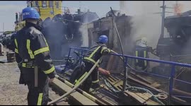 RAW VIDEO: Footage And Images Show Aftermath OF Russian Missile Strikes On Odessa's Port