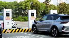 New Energy Electric Vehicle Charging Pile In Yichang, China
