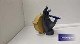 RAW VIDEO: Researchers Develop Hand Prosthetic Powered By Breath