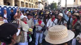 Colombian president Gustavo Petro celebrated in Bogota