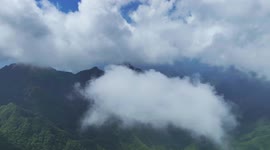Drone Footage Of Mount Beidi In Guigang, Guangxi, China