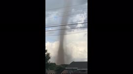 Possible tornado spotted over Northern Texas