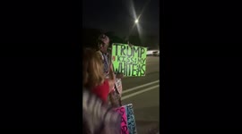 Trump supporters have heated confrontation with protester in Mar-a-Lago
