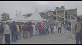 Kenyan Voters Waiting in Line to Cast their Votes in Kenya's 2022 General Elections