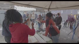 Kenyan Voter Registering and Collecting Voting Materials for the 2022 Kenya General Elections