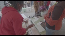 Polling Agents Organize Ballot Papers in Kenya's 2022 General Elections