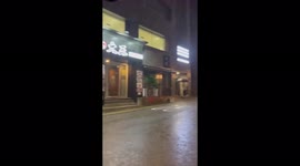 Heavy rain caused severe flooding in Gangnam-gu, Seoul, South Korea