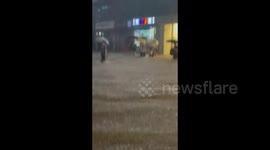 Heavy flooding hit Gangnam Districts, Seoul, South Korea