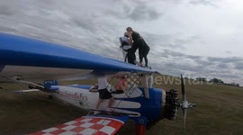 93-year-old grandmother completes wing-walk to raise money for charity