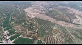 Terraced Fields In Yinchuan, Ningxia, China