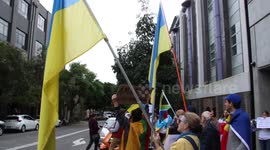 Ukrainians protest at Amnesty International after report blames them