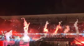 Ozzy Osbourne at Games Closing Ceremony in Birmingham, UK
