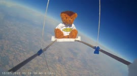 Cutest astronaut ever! A UK dad launched this teddy bear into space to inspire his kids to 'dream big'