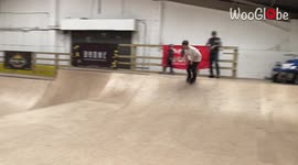 Roller-skater injures his arm after grind attempt ends in an UGLY way