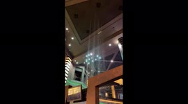 US: Rain Leaked Through Ceiling At Planet Hollywood Las Vegas During Storm 2