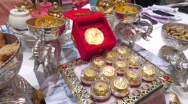 Indian shop sells luxurious 24-carat gold sweet during Raksha Bandhan celebrations
