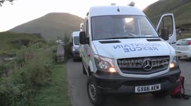 GLENCOE MOUNTAIN RESCUE, COASTGUARD RESCUE & POLICE SCOTLAND SAVE INJURED PARTY - GLEN COE, SCOTLAND