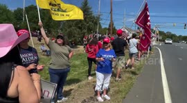 Trump supporters rally near former president’s golf club in New Jersey