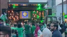 WOW In London llford lane,  Pakistani enjoying their Independence day on street with some traditional way at 14 Aug.