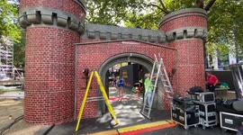 Castle built on Leicester Square ahead of House of the Dragon premiere