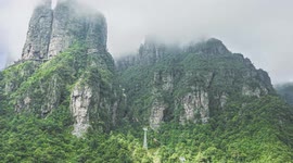 Drone Footage Of Beidi Mountain in Guigang City, China