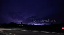 Amazing Thunderstorm Lightning Display From Northern Ireland - Heat Wave Break Down!
