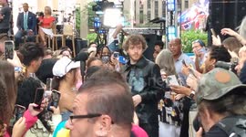 Jack Harlow is greeted by fans on 'Today' Show Citi Concert Series in New York, USA