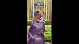 'When you're trying to have a good day but life decides to amp things up *Slide Fail*'