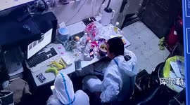 Pop noodles! Worker's meal blown into air after light explodes in China