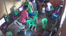 Chilled gamer ignores EARTHQUAKE and carries on playing as building shakes in the Philippines