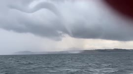 Huge waterspout spotted off Cornwall's coast