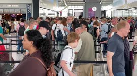 Heathrow airport customers experience lengthy queues despite passenger caps