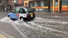 Drought to deluge: London streets resemble rivers as torrential rain hits