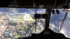 Pilot's POV landing at world's most dangerous airport, Nepal's Lukla