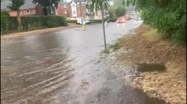 Extreme Flooding on the B197 in Oaklands, Welwyn Hertfordshire UK