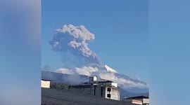 Sangay volcano spews two miles high ash plume in Ecuador