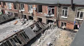 Russian shelling leaves Kharkiv tram depot and dormitory in ruins