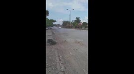 The small tornado was stopped by the car and then dissipated