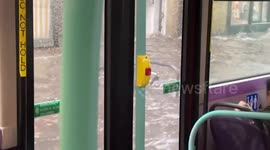 RAW VIDEO: Slo-Mo Video Shows Londoners Struggling With Flash Floods In Stoke Newington