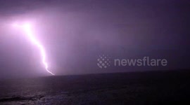 Severe and spectacular storms hit Silgo, Ireland