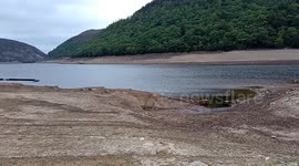 The lost gardens of Nant Gywllt House are exposed by the August 2022 drought