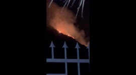Italy: Large Fire Erupts On Mount Epomeo On Ischia Island
