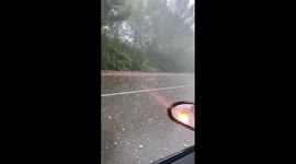 Vehicles in Spain's Menorca battered by large hailstones