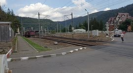 The train go from station from Busteni to Bucuresti. It a personal train