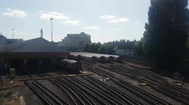 Going nowhere: tubes parked up in Northern line depot ahead of rush hour as underground workers stage another strike