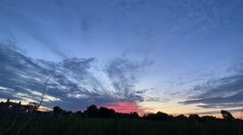 Timelapse video of sunrise Low Side Owtwell Cambridgeshire 04/7/22 0340hrs